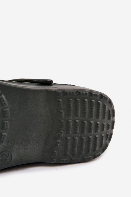 Ciabatte da uomo per giardino e piscina, grigie