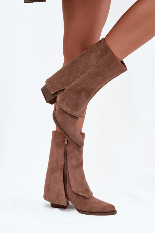 Stivali lunghi caldi con parte superiore rigida Vinceza 16516 color sabbia Stivali lunghi caldi con parte superiore rigida Vinceza 16516 color sabbia