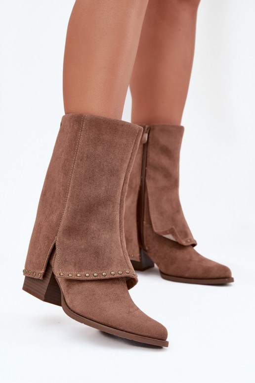 Stivali lunghi caldi con parte superiore rigida Vinceza 16516 color sabbia Stivali lunghi caldi con parte superiore rigida Vinceza 16516 color sabbia