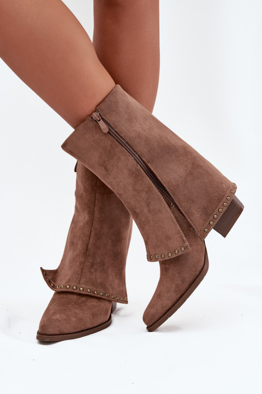 Stivali lunghi caldi con parte superiore rigida Vinceza 16516 color sabbia Stivali lunghi caldi con parte superiore rigida Vinceza 16516 color sabbia