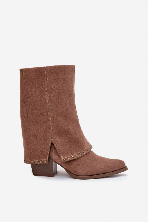 Stivali lunghi caldi con parte superiore rigida Vinceza 16516 color sabbia Stivali lunghi caldi con parte superiore rigida Vinceza 16516 color sabbia