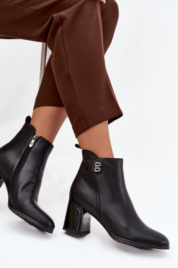 riscaldamento Stivali da donnaAbilitatoturalnej Skóry con i tacchi colore nero Jovelle