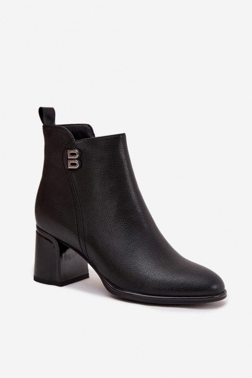 riscaldamento Stivali da donnaAbilitatoturalnej Skóry con i tacchi colore nero Jovelle