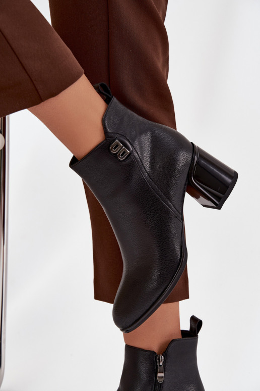 riscaldamento Stivali da donnaAbilitatoturalnej Skóry con i tacchi colore nero Jovelle