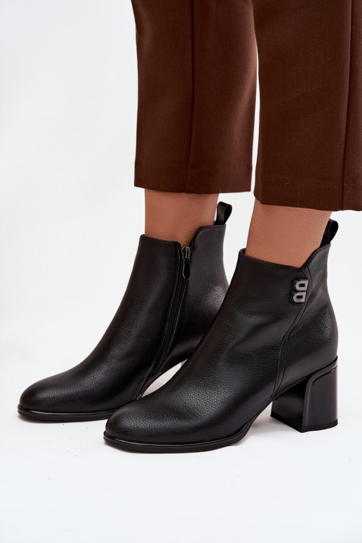 riscaldamento Stivali da donnaAbilitatoturalnej Skóry con i tacchi colore nero Jovelle