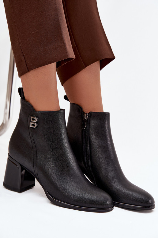 riscaldamento Stivali da donnaAbilitatoturalnej Skóry con i tacchi colore nero Jovelle