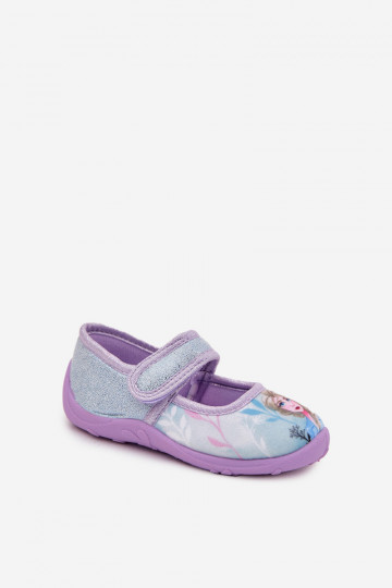 ballerine Pantofole Infantile con chiusure adesive Frozen Congelato azzurro Olivessa