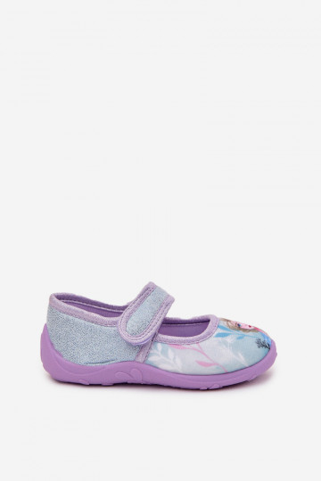 ballerine Pantofole Infantile con chiusure adesive Frozen Congelato azzurro Olivessa 2