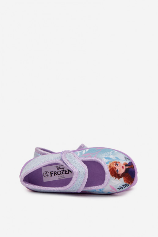 ballerine Pantofole Infantile con chiusure adesive Frozen Congelato azzurro Olivessa