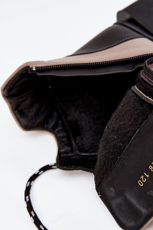 Pelle Stivali da donna con una piattaforma riscaldamento Artiker 55C0884 beige Pelle Stivali da donna con una piattaforma riscaldamento Artiker 55C0884 beige