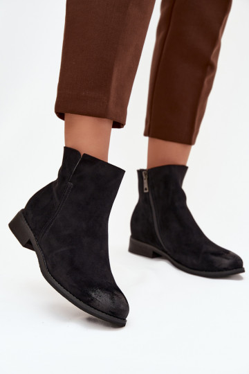 Stivali da donna con tacchi larghi Vinceza 39961 colore nero