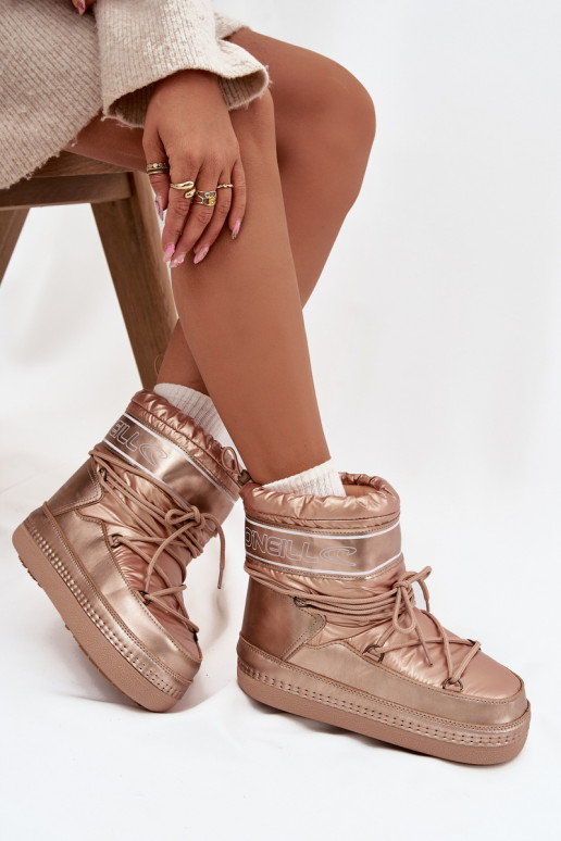 Stivali da neve Femminile con dettagli eleganti O'NEILL LISA INOMEN HIGH 90253012.99U colore dorato