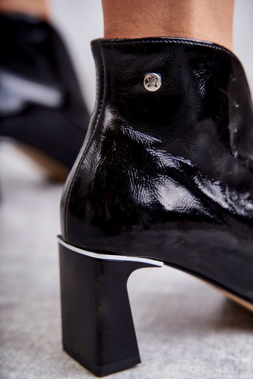 Pelle Stivali con i tacchi Deveciejka colore nero 05262-01