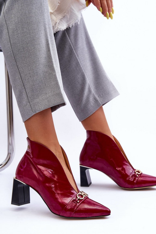 Pelle Stivali con i tacchi Deveciejka 05262-15 colore rosa