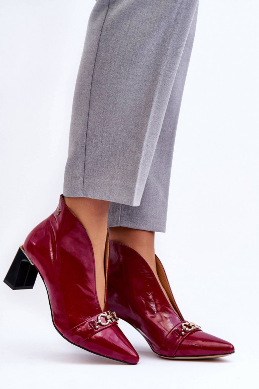 Pelle Stivali con i tacchi Deveciejka 05262-15 colore rosa