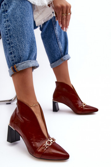 Pelle Stivali con i tacchi Deveciejka 05262-02 colore marrone