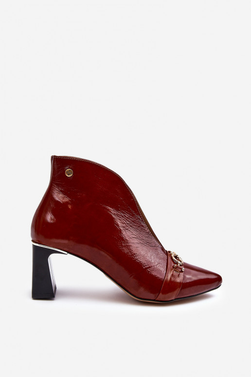 Pelle Stivali con i tacchi Deveciejka 05262-02 colore marrone