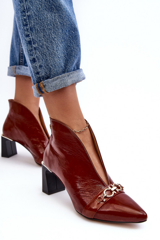 Pelle Stivali con i tacchi Deveciejka 05262-02 colore marrone