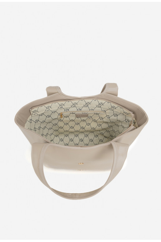 Palmare Acquirenteka con fibbie NOBO BAG6010-015 Brillantementebeige