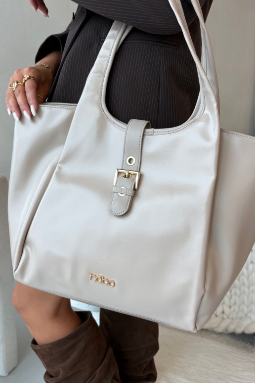 Palmare Acquirenteka con fibbie NOBO BAG6010-015 Brillantementebeige
