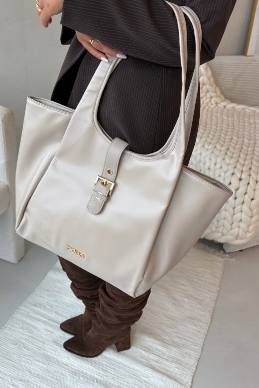 Palmare Acquirenteka con fibbie NOBO BAG6010-015 Brillantementebeige