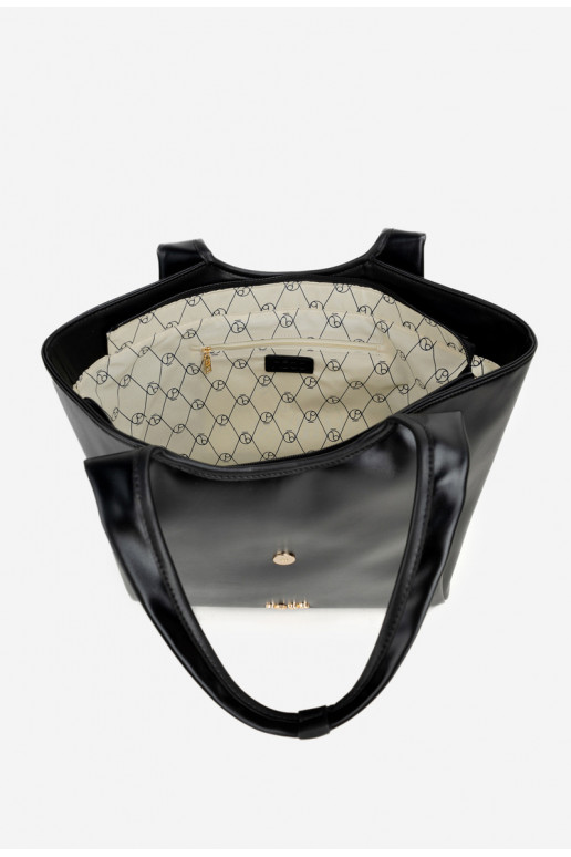 Palmare Acquirenteka con fibbie NOBO BAG6010-020 nero