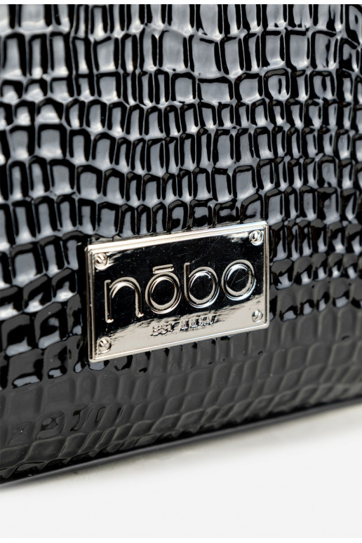 con effetto vernice PalmareTłoczonym Un esempio NOBO BAG6150-M20 nero