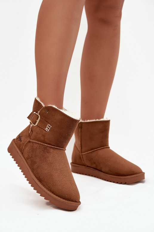 Stivali da neve Femminile con fibbie INrangler 20253091.37B colore marrone