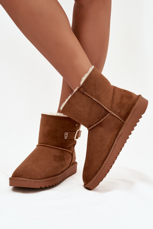 Stivali da neve Femminile con fibbie INrangler 20253091.37B colore marrone