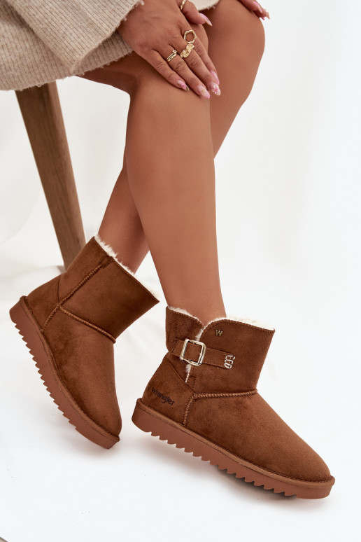 Stivali da neve Femminile con fibbie INrangler 20253091.37B colore marrone