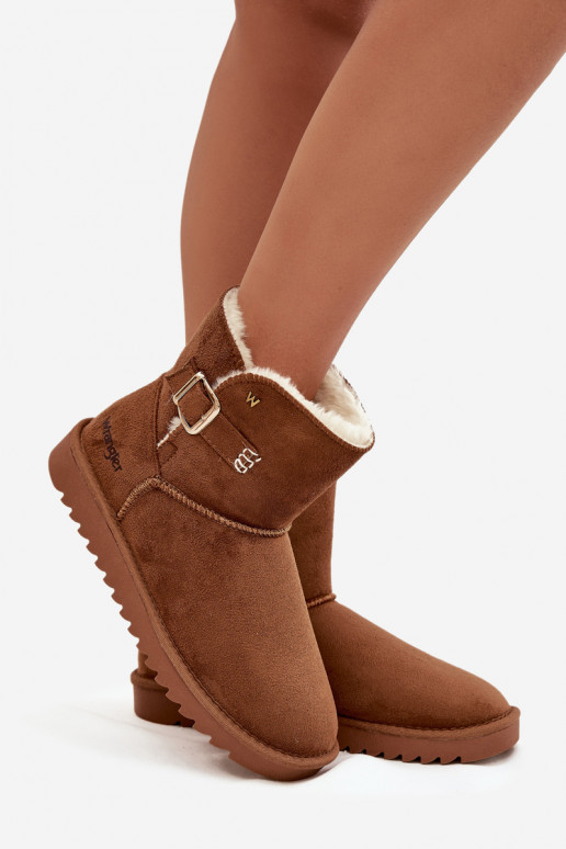 Stivali da neve Femminile con fibbie INrangler 20253091.37B colore marrone