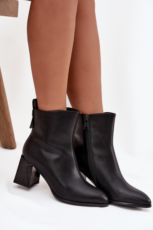 riscaldamento Stivali con i tacchiAbilitatoturalnej Skóry Vinceza 66812 colore nero