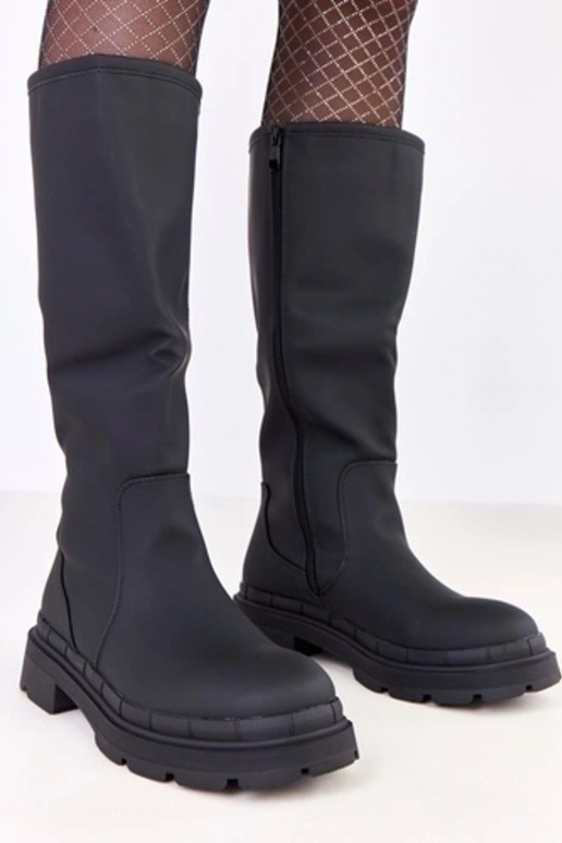 Stivali neri in pelle sintetica Delita Stivali neri in pelle sintetica Delita