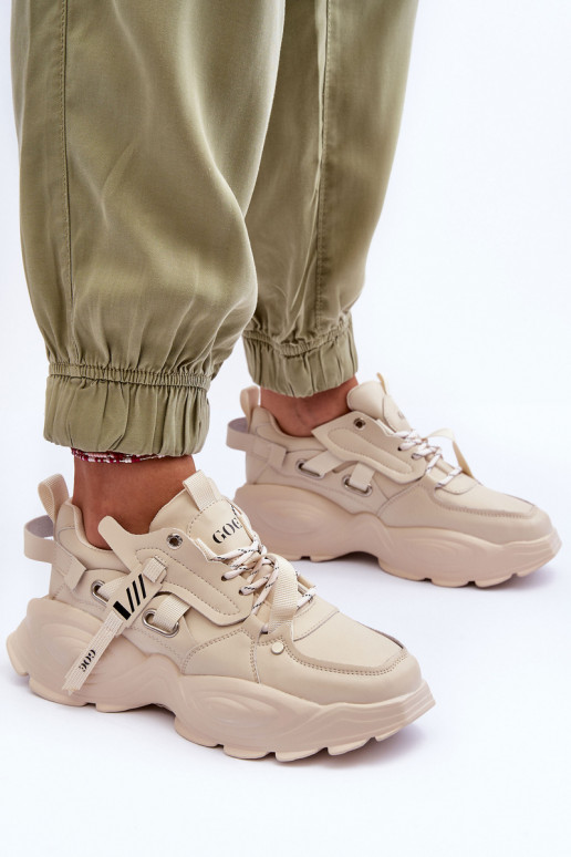 scarpe da ginnastica Scarpe modello sneakers GOE MM2N4015 beige