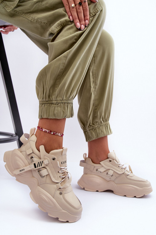 scarpe da ginnastica Scarpe modello sneakers GOE MM2N4015 beige