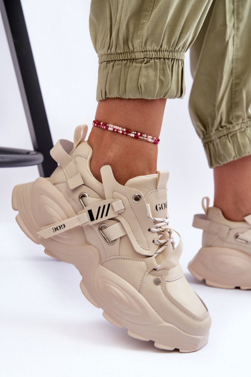 scarpe da ginnastica Scarpe modello sneakers GOE MM2N4015 beige