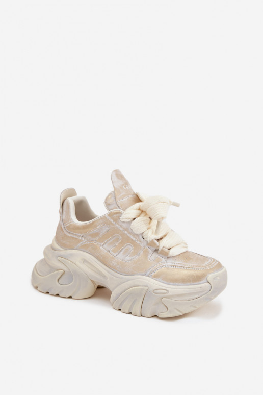 Pelle Scarpe modello sneakers Femminile GOE SS2N4009 colore dorato