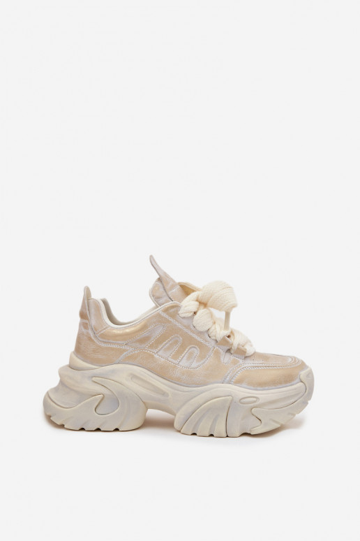 Pelle Scarpe modello sneakers Femminile GOE SS2N4009 colore dorato