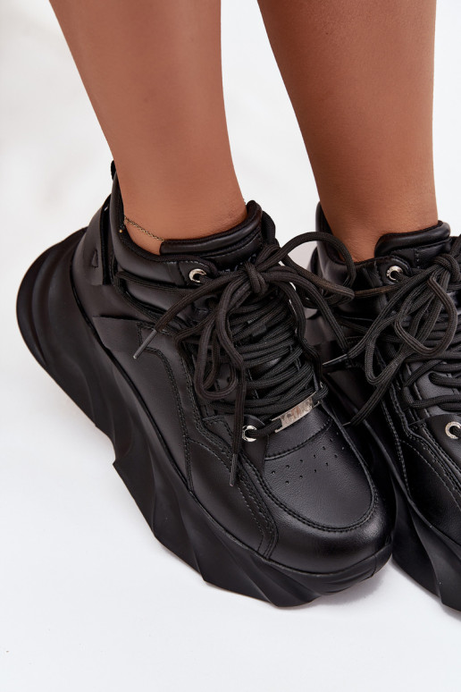 Scarpe modello sneakers Femminile pelle naturale GOE SS2N4036 colore nero