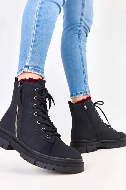 Scarpe da lavoro nere da donna in...