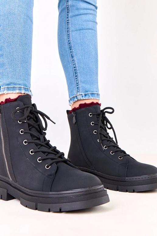 Scarpe da lavoro nere da donna in...