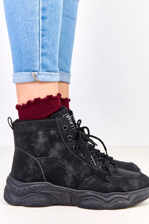 Scarpe da lavoro nere in suede...