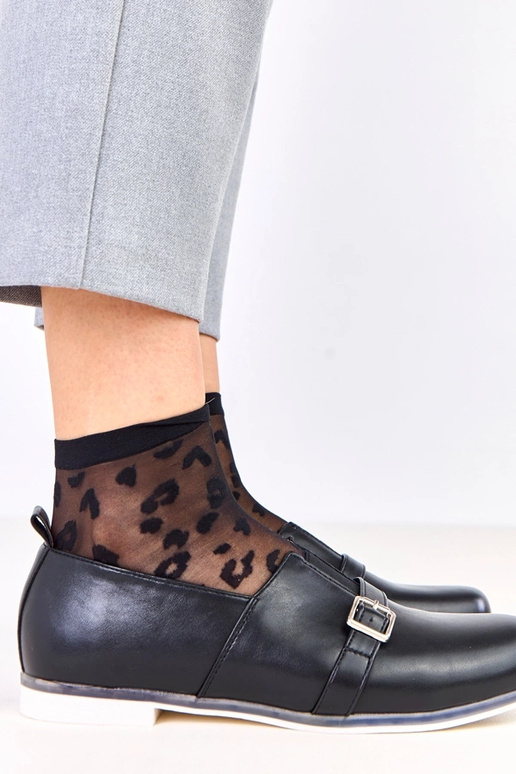 Stivaletti da donna neri con soletta...