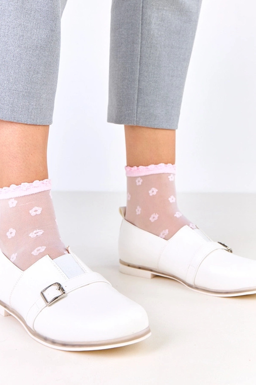 Stivaletti da donna bianchi con...