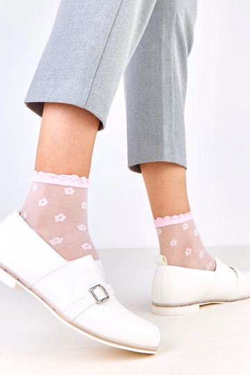 Stivaletti da donna bianchi con soletta in pelle, Klensi 2