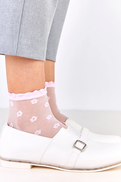 Stivaletti da donna bianchi con...