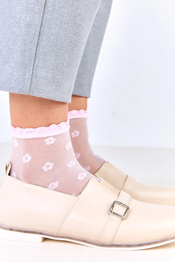 Stivaletti da donna sabbia con soletta in pelle, Klensi 2