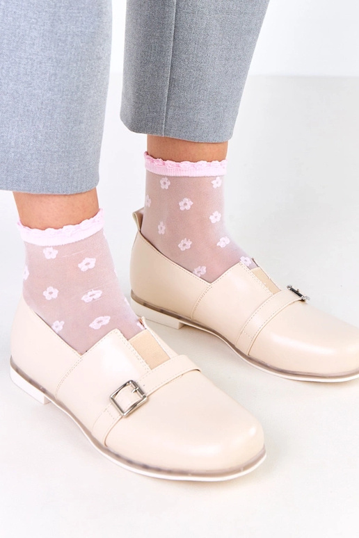 Stivaletti da donna sabbia con...