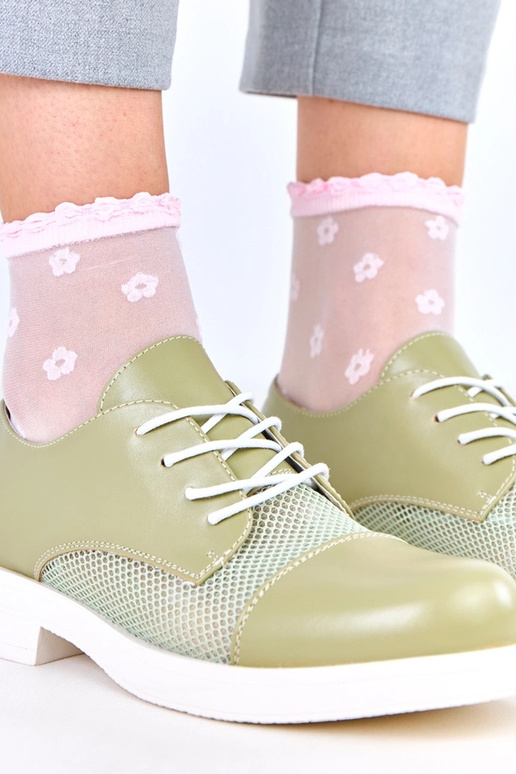 Stivaletti verdi da donna con rete...