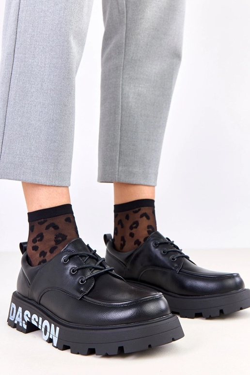 Pantofole nere femminili con motivo...